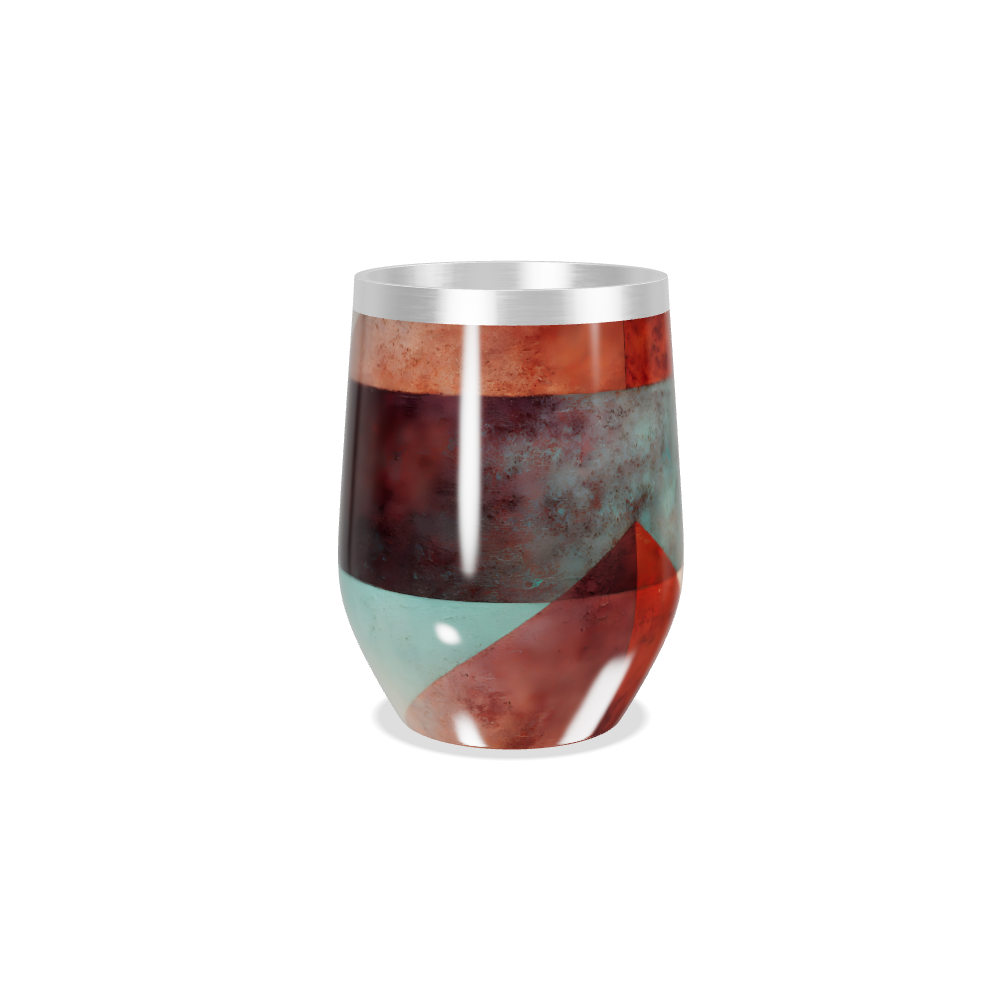 Copo Térmico Slim - Estampa Geométrica Colorida