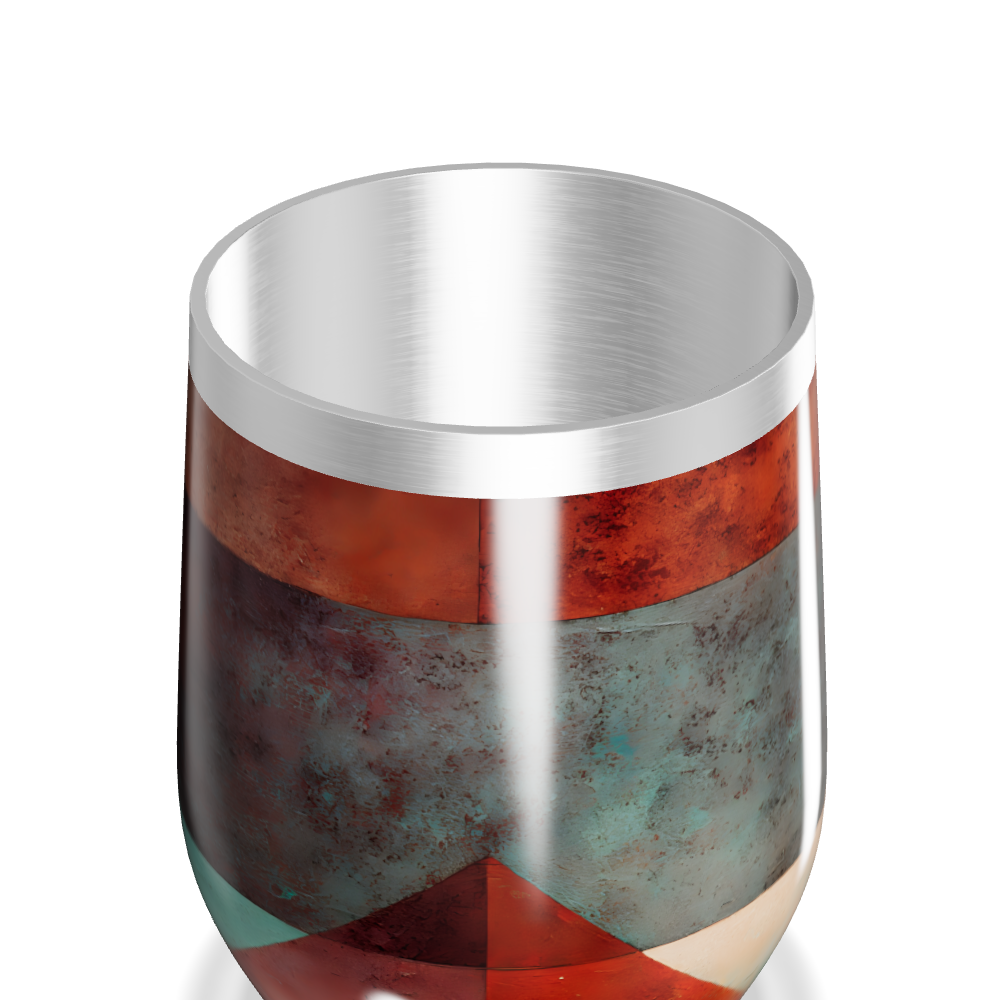 Copo Térmico Slim - Estampa Geométrica Colorida