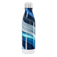 Garrafa Inox Azul - Estampa Ondulada