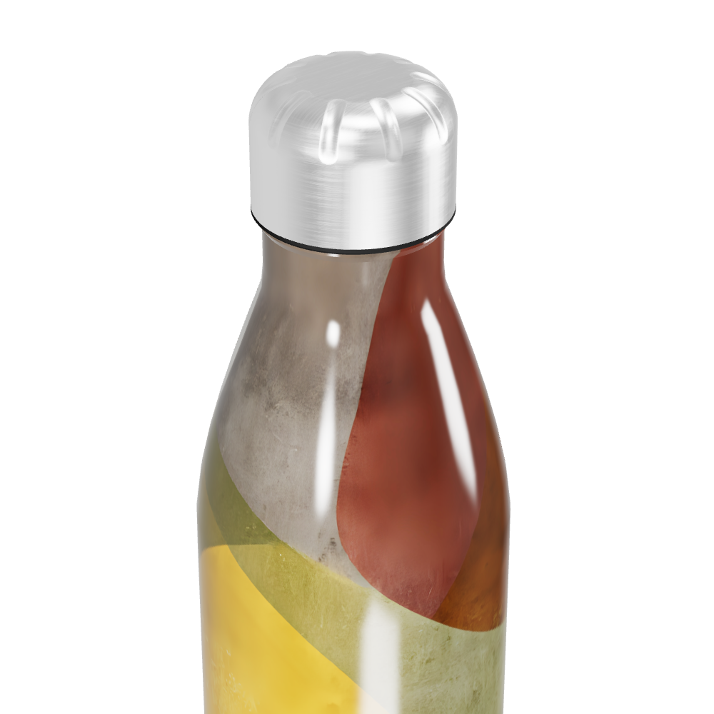 Garrafa Inox - Estampa Colorida Abstrata