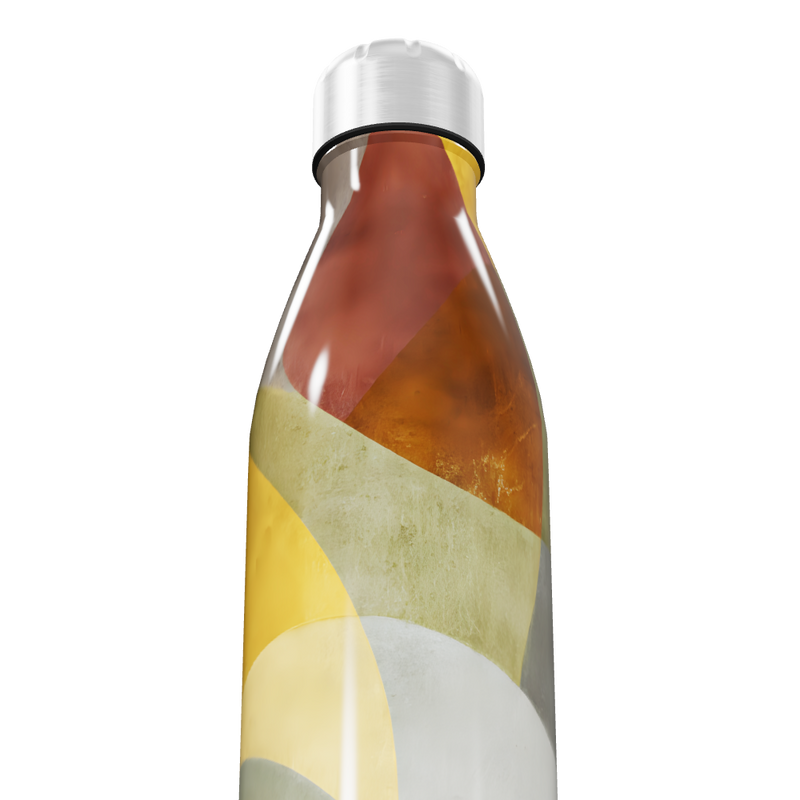 Garrafa Inox - Estampa Colorida Abstrata