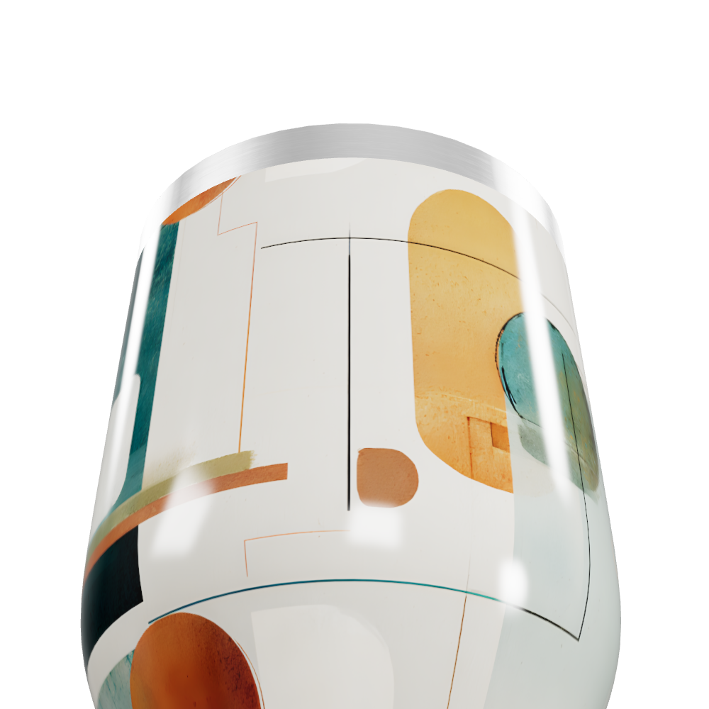 Copo Térmico Slim - Aço Inox Abstrato Colorido