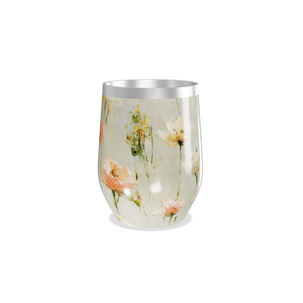 Copo Térmico Slim - Floral Aço Inox