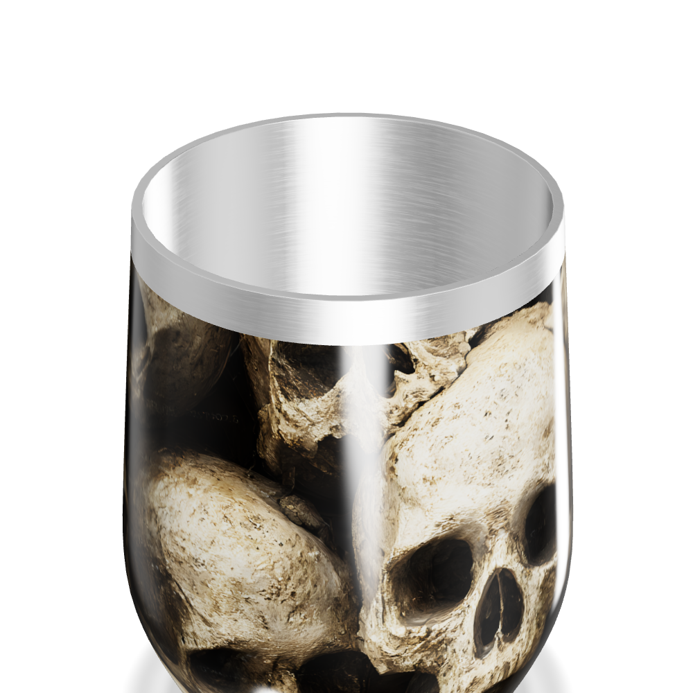 Copo Térmico Slim - Estampa Caveira Aço Inox
