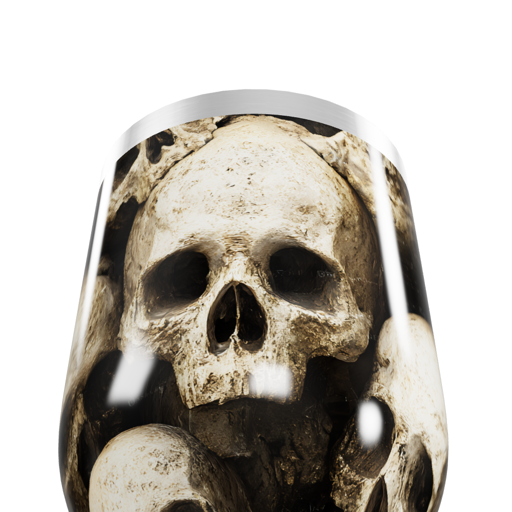 Copo Térmico Slim - Estampa Caveira Aço Inox