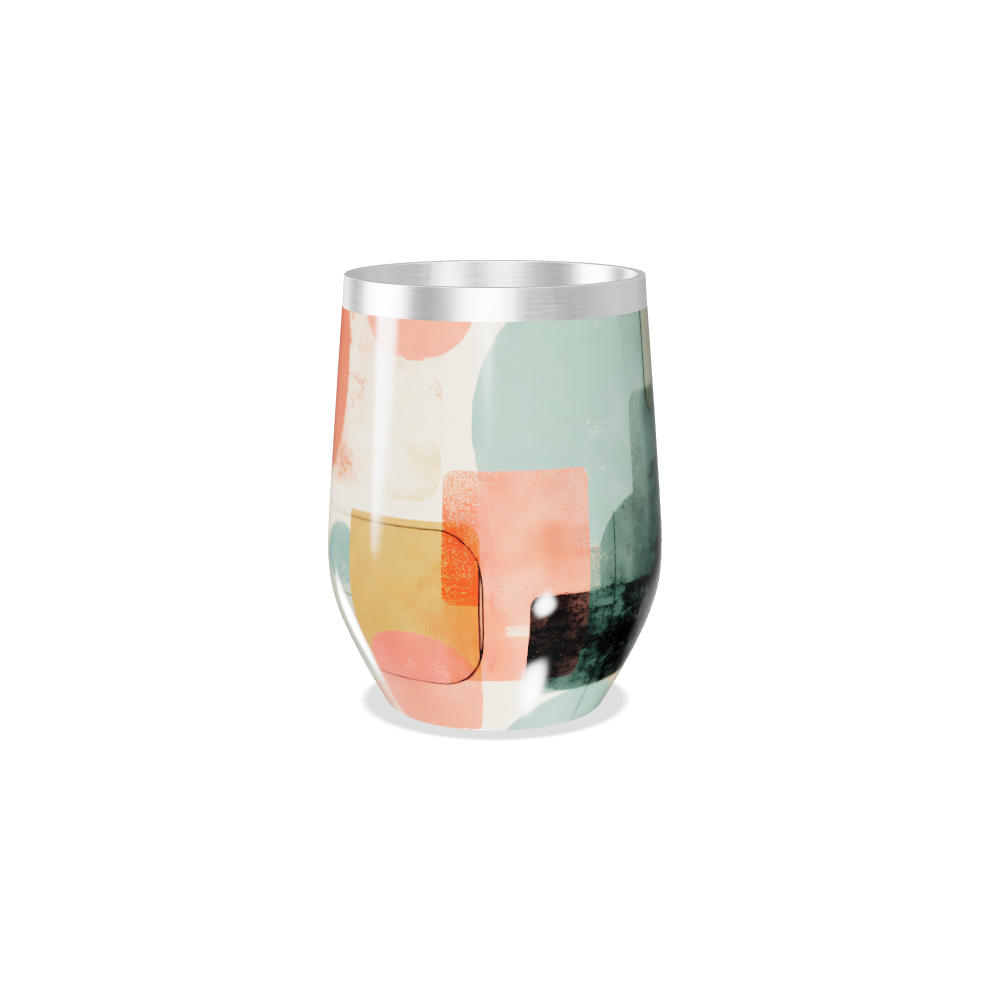 Copo Térmico Slim - Estampado Geométrico Colorido