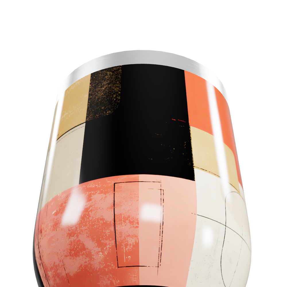 Copo Térmico Slim - Estampado Geométrico Colorido