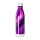 Garrafa Inox - Roxa com Estampa Ondulada