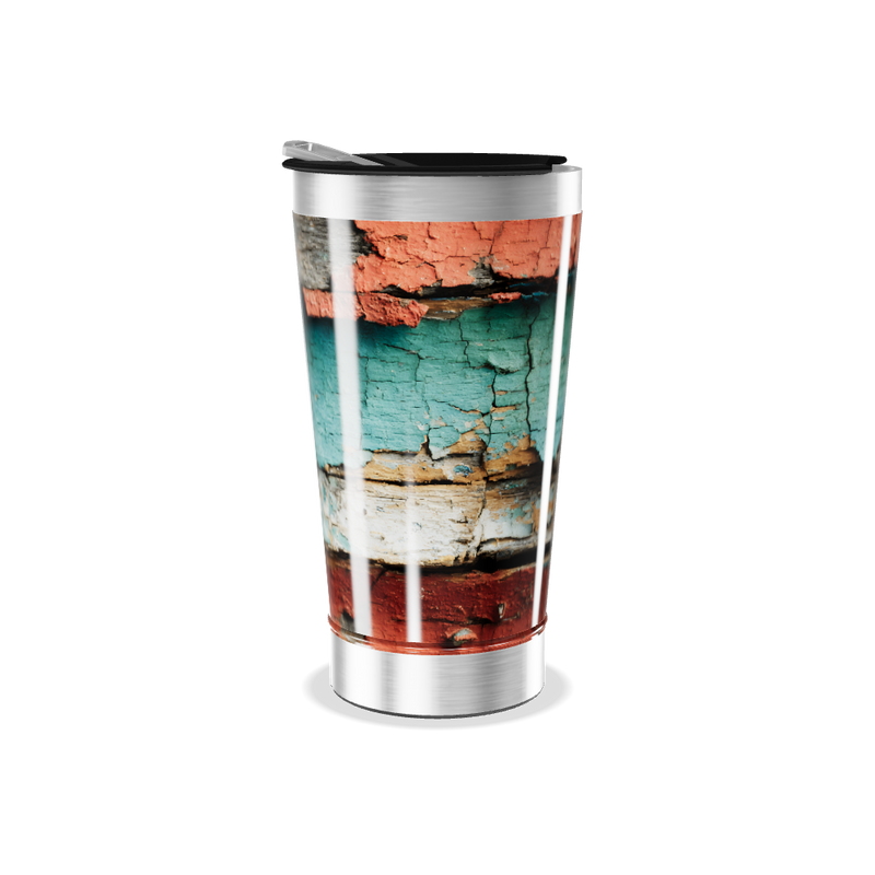 Copo Térmico - Estampa Rústica Colorida