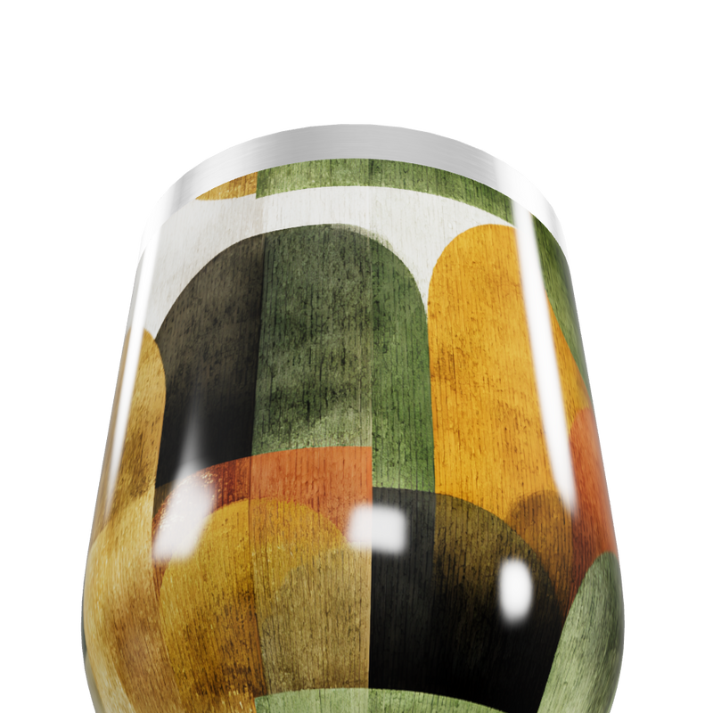 Copo Térmico Slim - Estampa Geométrica Colorida