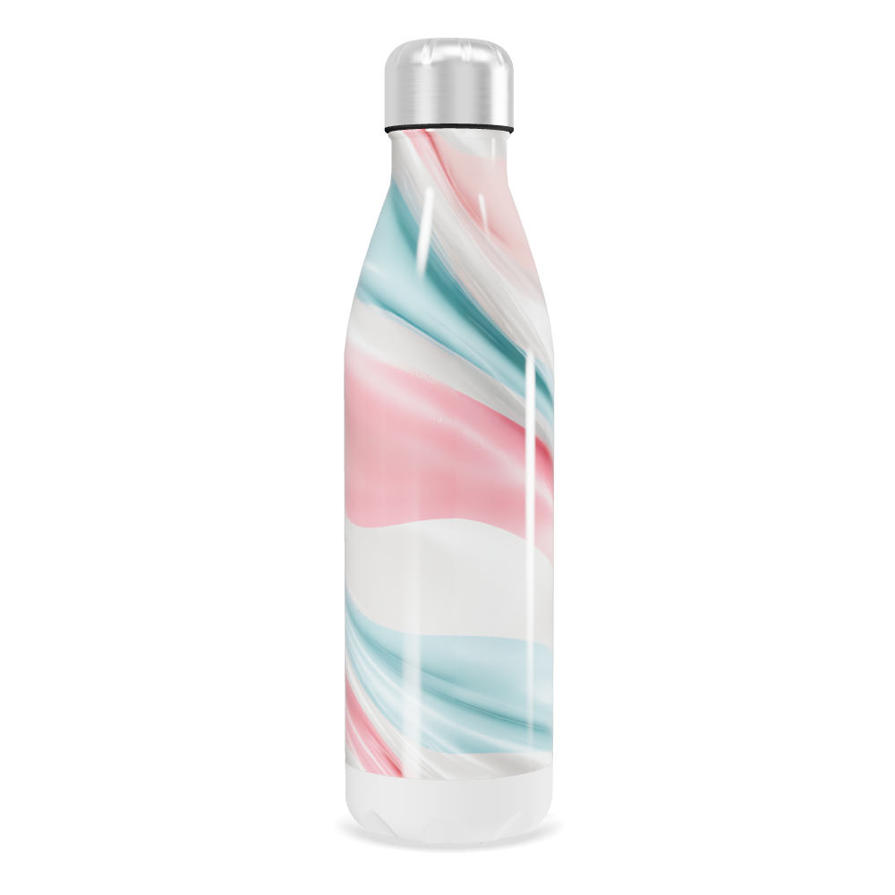 Garrafa Inox - Estampa Marmorizada Colorida