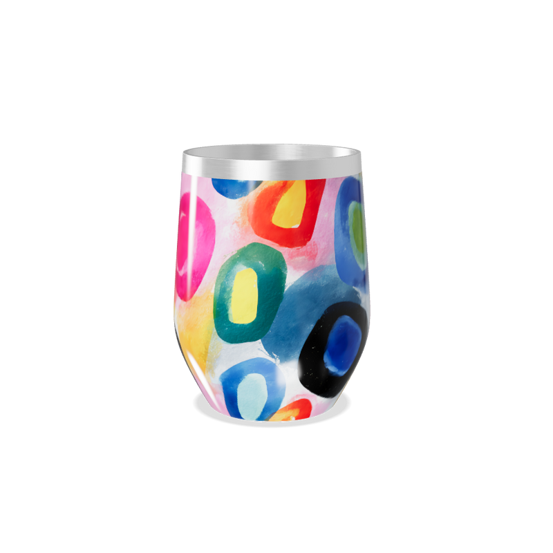 Copo Térmico Slim - Estampa Colorida Aço Inox