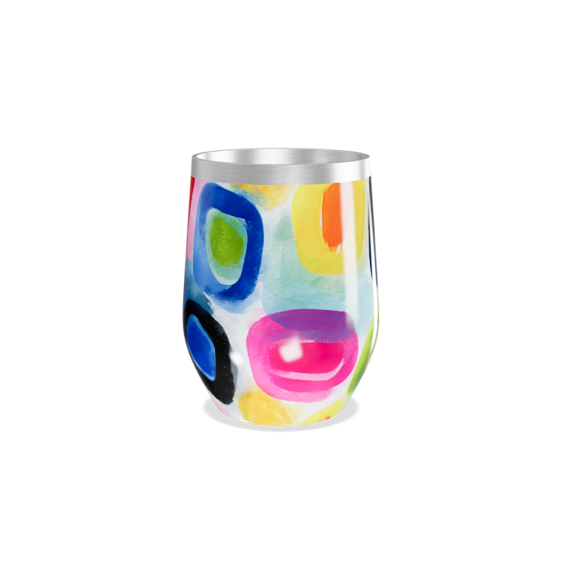 Copo Térmico Slim - Estampa Colorida Aço Inox