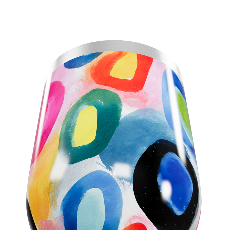 Copo Térmico Slim - Estampa Colorida Aço Inox