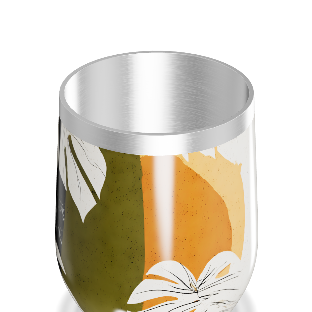 Copo Térmico Slim - Estampa Tropical Colorida