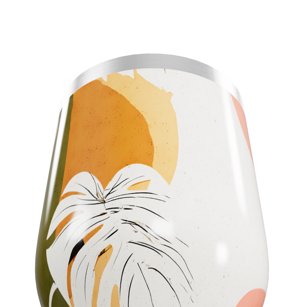 Copo Térmico Slim - Estampa Tropical Colorida