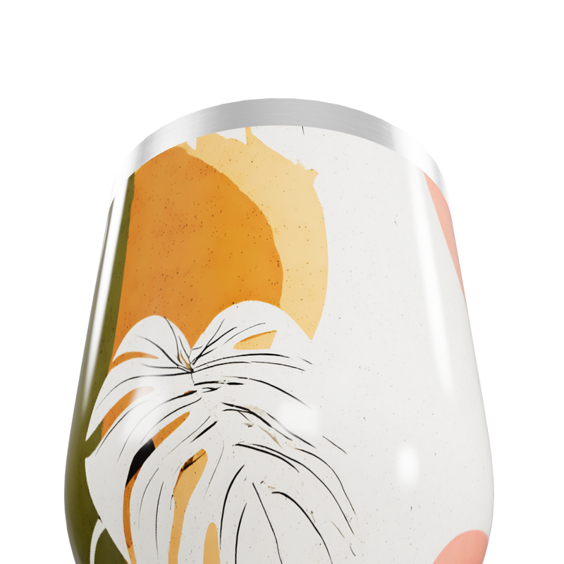 Copo Térmico Slim - Estampa Tropical Colorida