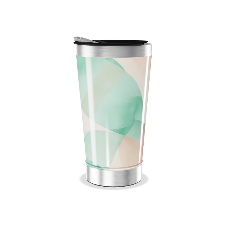 Copo Térmico - Design Abstrato Colorido