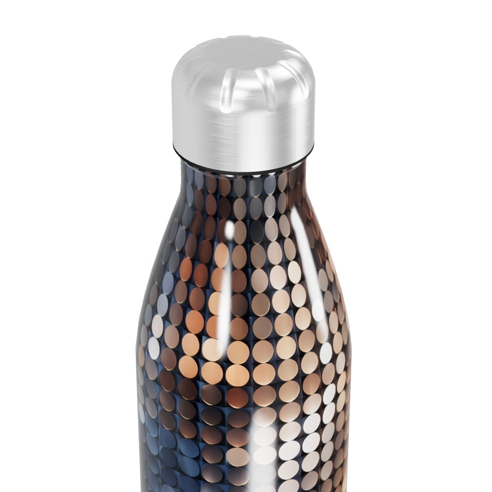 Garrafa Inox - Estampa Metalizada Colorida