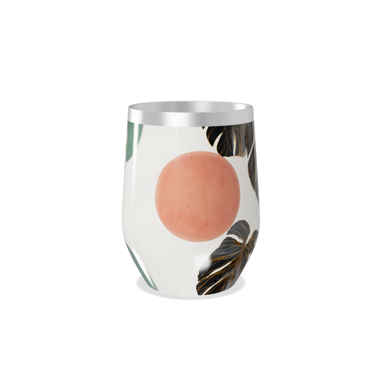 Copo Térmico Slim - Estampa Folhas Coloridas