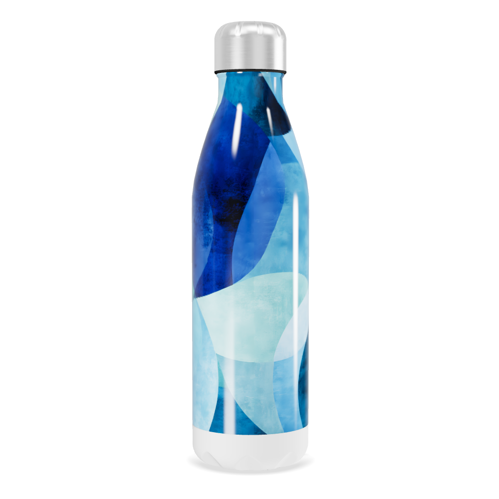 Garrafa Inox - Azul Abstrato 500ml