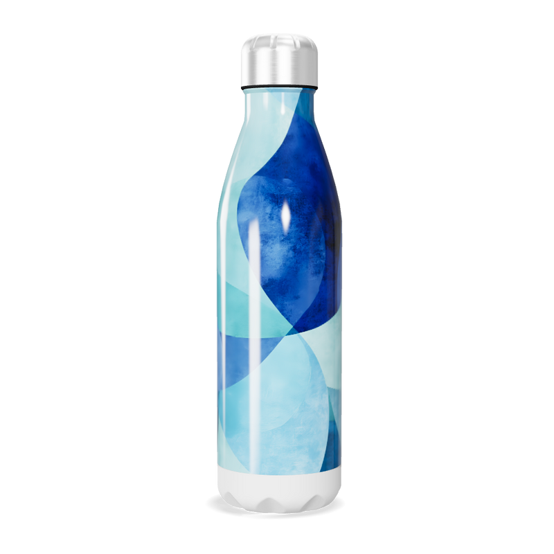 Garrafa Inox - Azul Abstrato 750ml