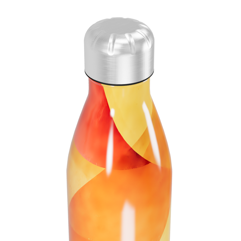 Garrafa Inox Estampada - Laranja e Amarela