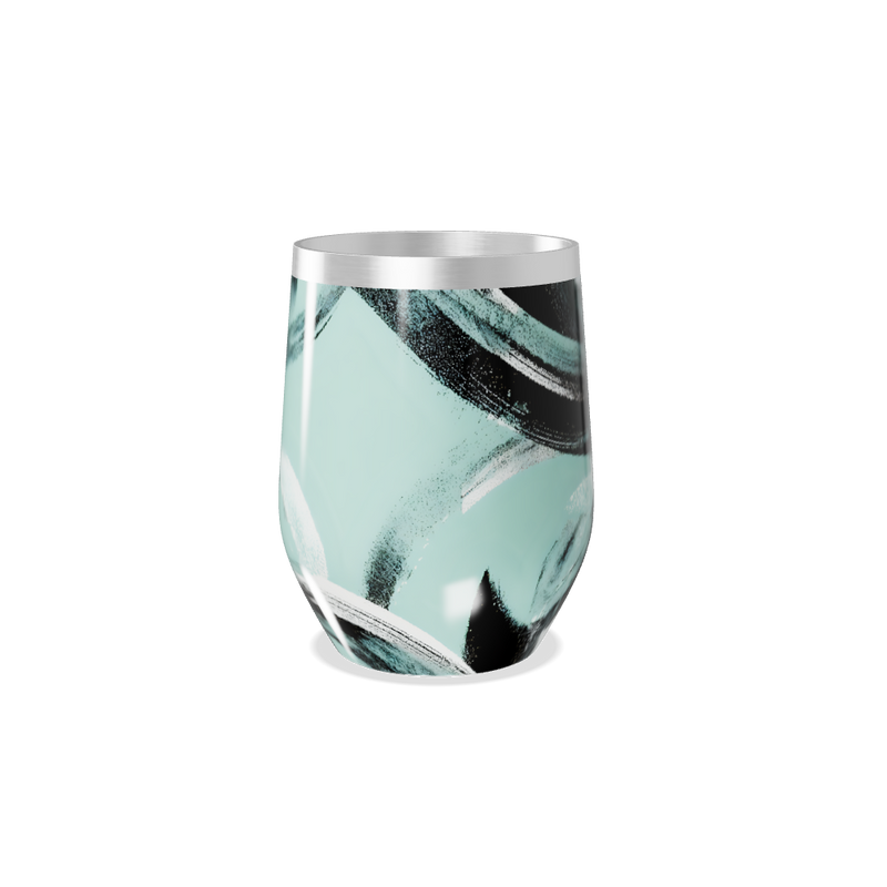 Copo Térmico Slim - Verde Pintura Abstrata