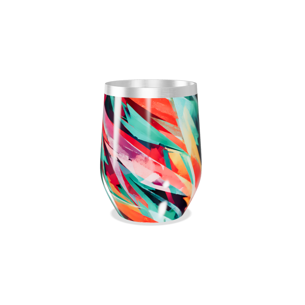 Copo Térmico Slim - Estampa Geométrica Colorida