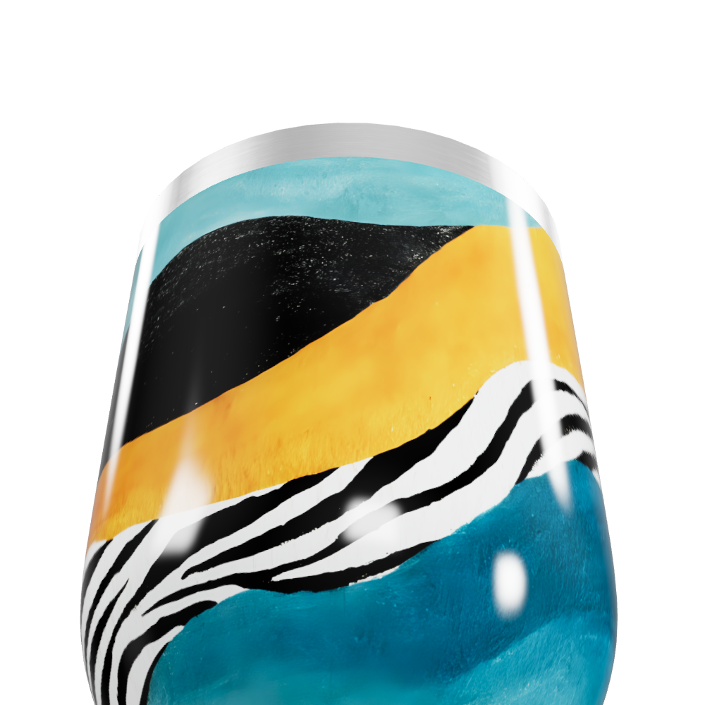 Copo Térmico Slim - Estampa zebra colorida