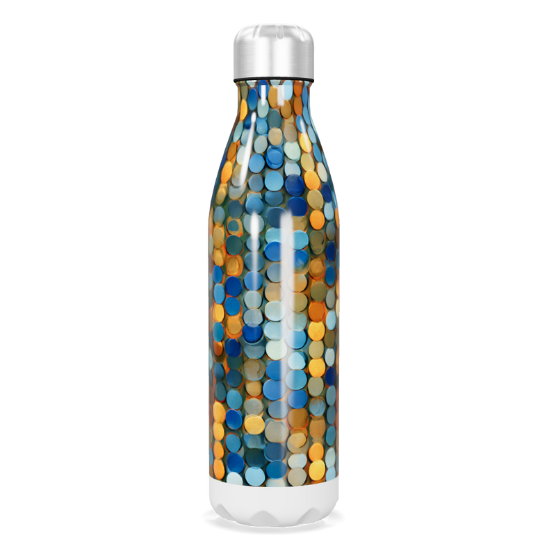 Garrafa Inox - Estampa colorida círculos