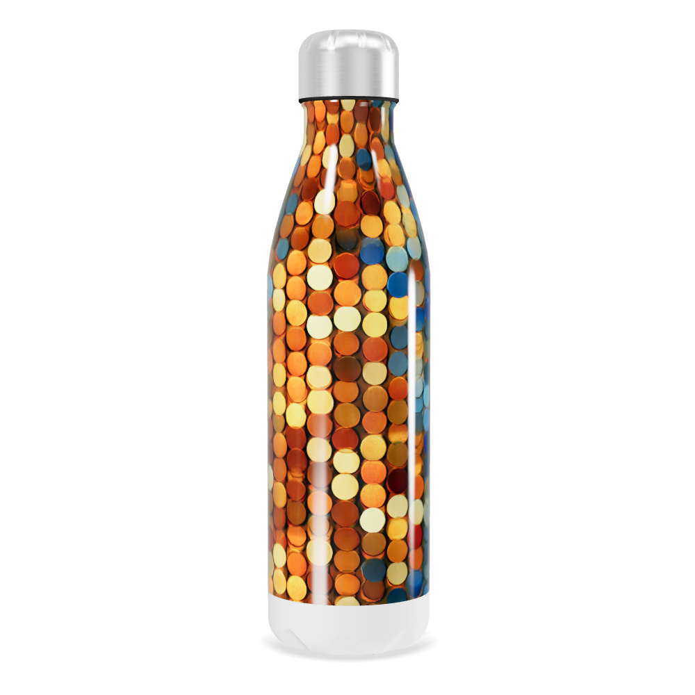 Garrafa Inox - Estampa colorida círculos
