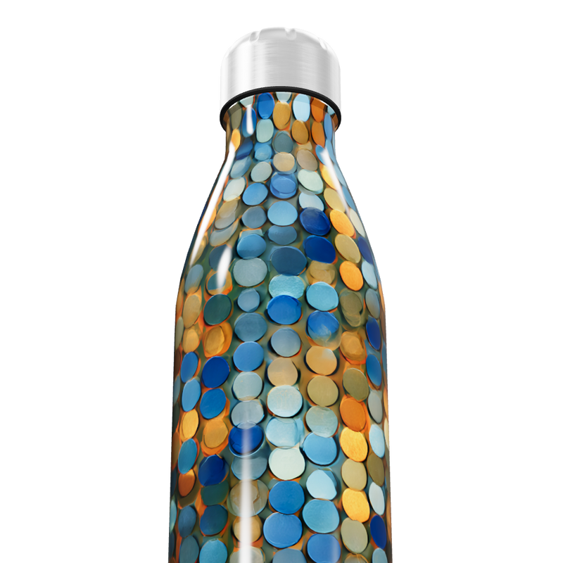 Garrafa Inox - Estampa colorida círculos