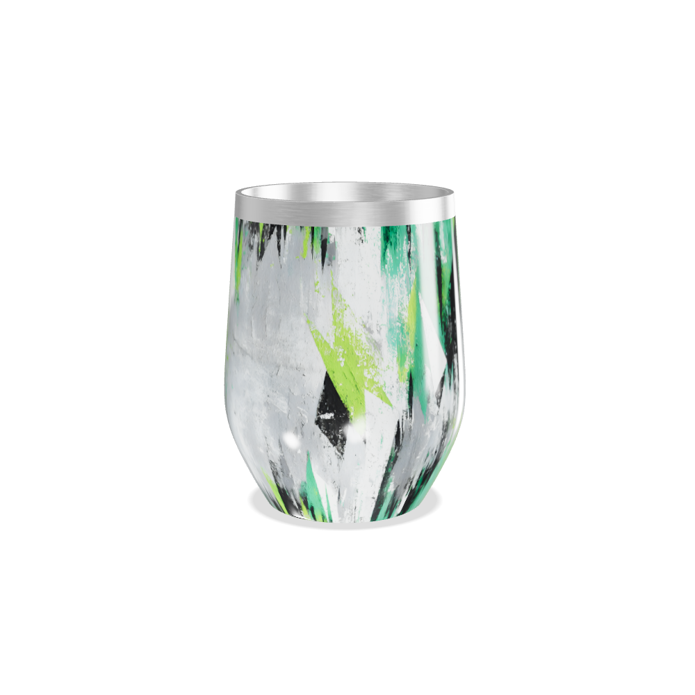 Copo Térmico Slim - Verde Abstrato Inox