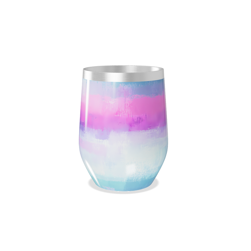 Copo Térmico Slim - Rosa e Azul Inox