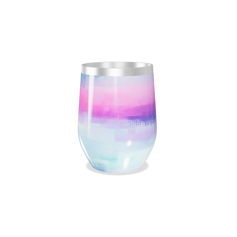 Copo Térmico Slim - Rosa e Azul Inox