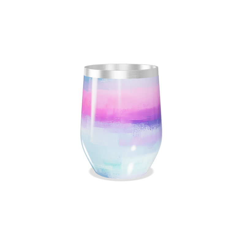 Copo Térmico Slim - Rosa e Azul Inox