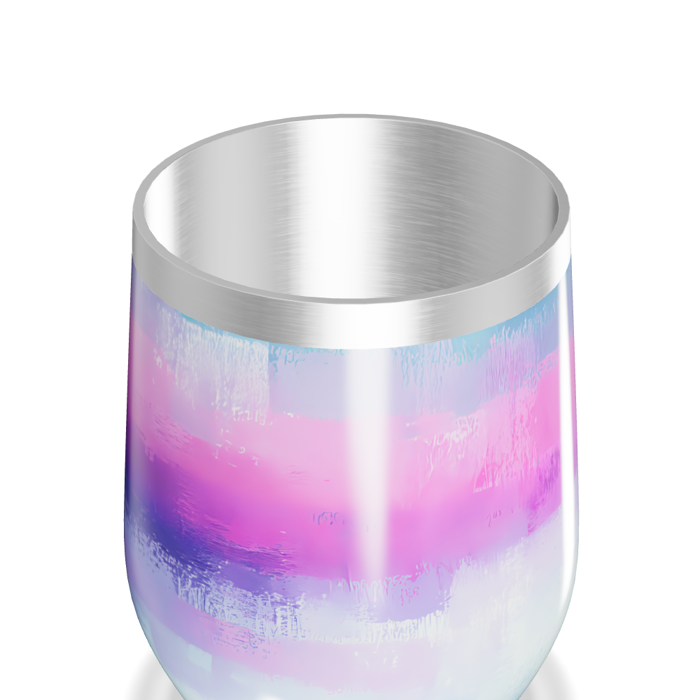 Copo Térmico Slim - Rosa e Azul Inox