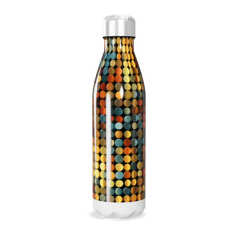 Garrafa Inox - Estampa Colorida Pontos