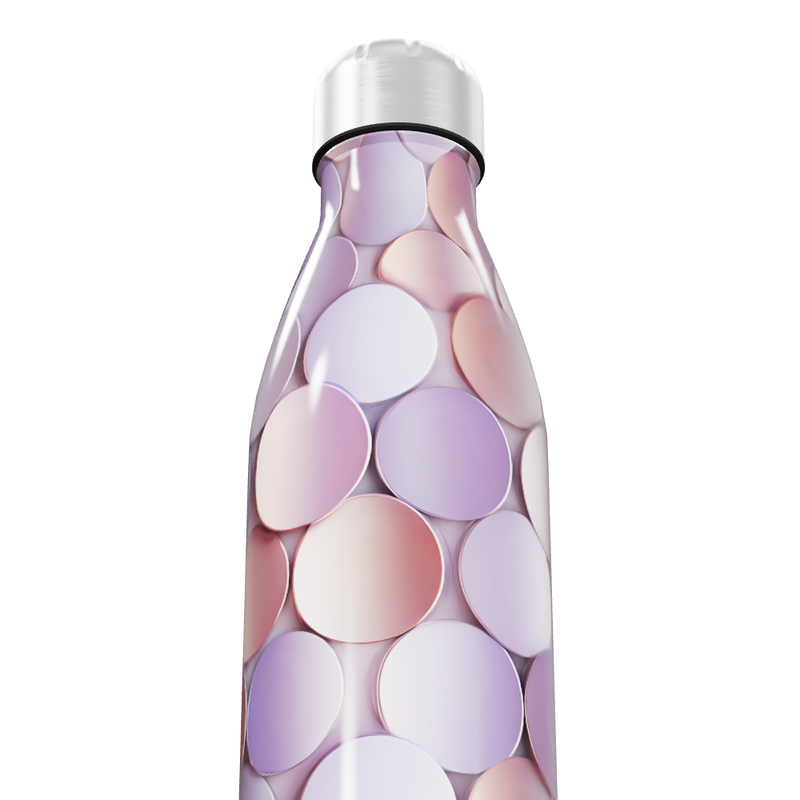 Garrafa Inox - Estampa Círculos Pastel
