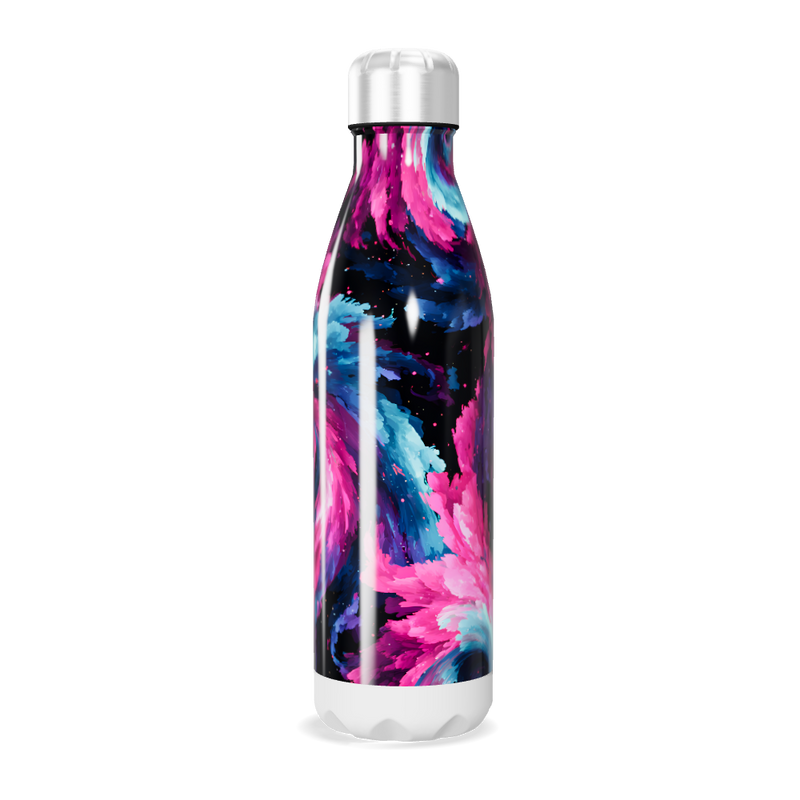 Garrafa Inox - Estampa Galáxia Colorida