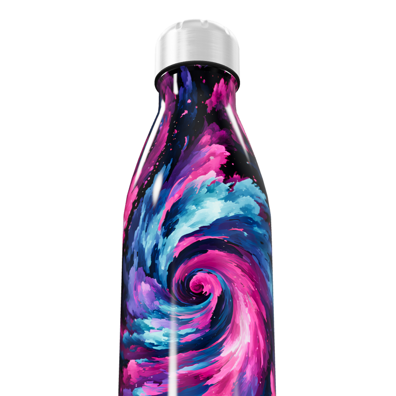 Garrafa Inox - Estampa Galáxia Colorida