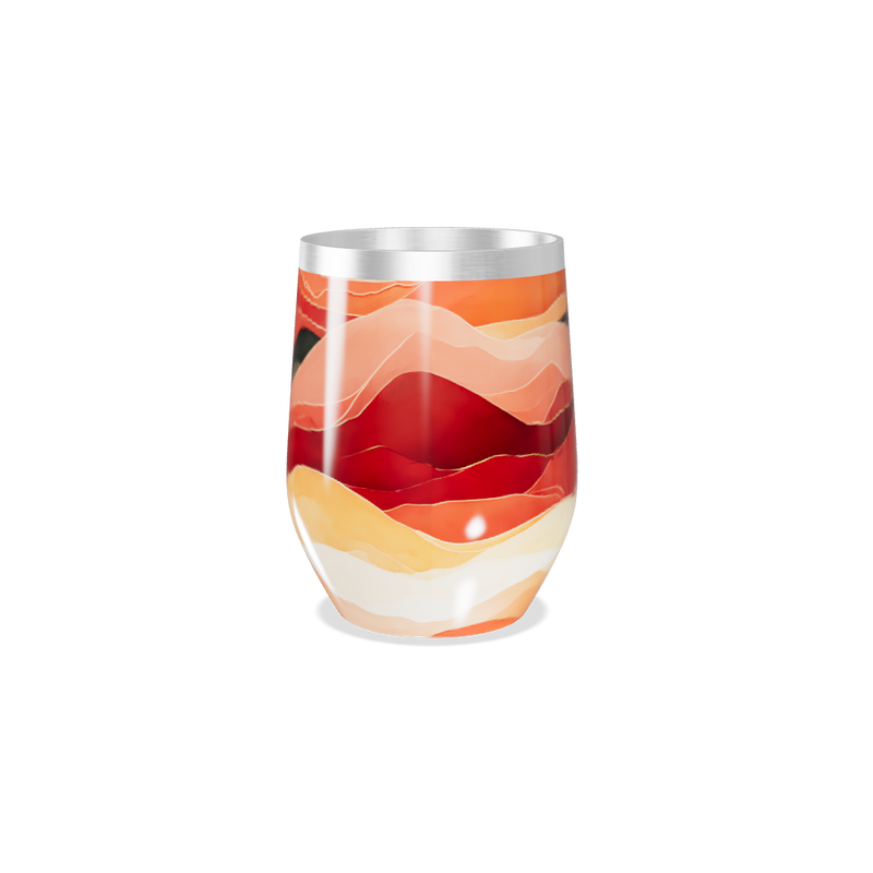 Copo Térmico Slim - Estampa Ondas Coloridas