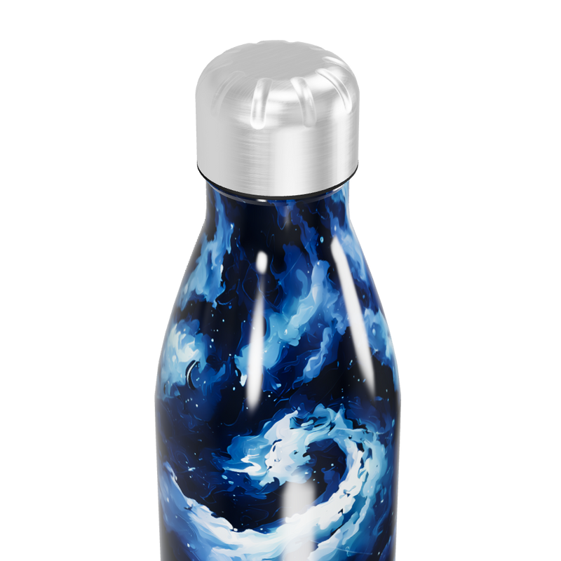 Garrafa Inox - Estampa Azul e Branca