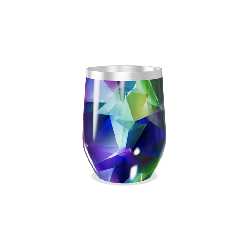 Copo Térmico Slim - Estampa Geométrica Colorida