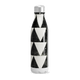 Garrafa Inox Estampada Triângulos Preto Laranja