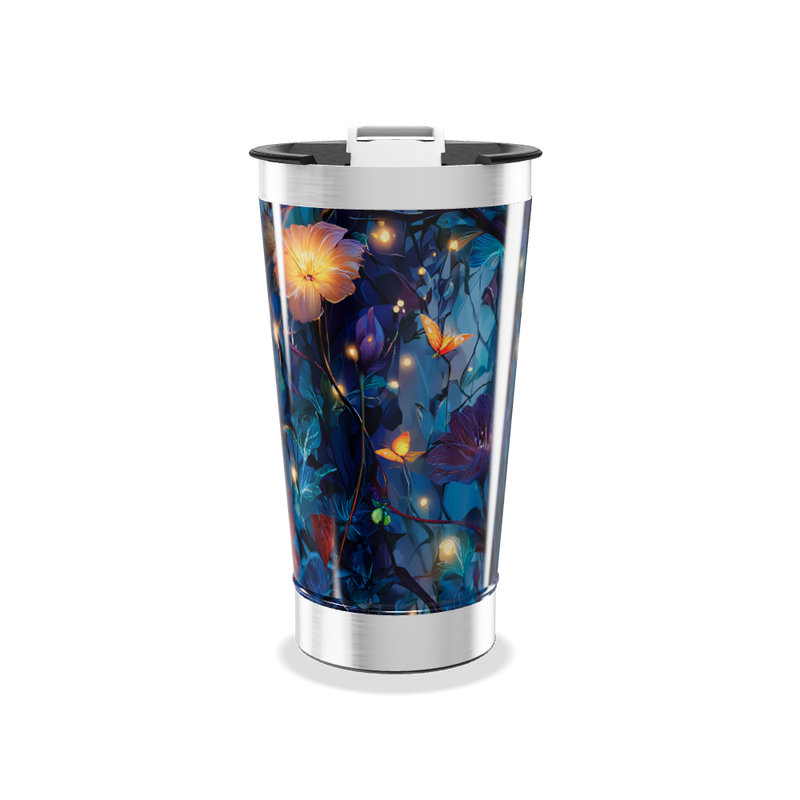 Copo Térmico - Flores Noturnas Aço Inox