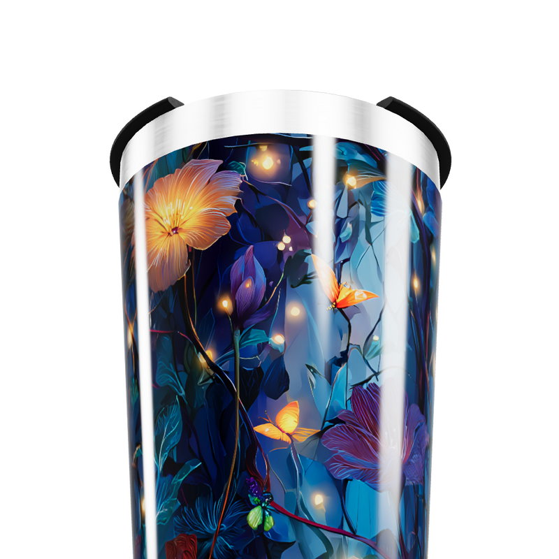 Copo Térmico - Flores Noturnas Aço Inox