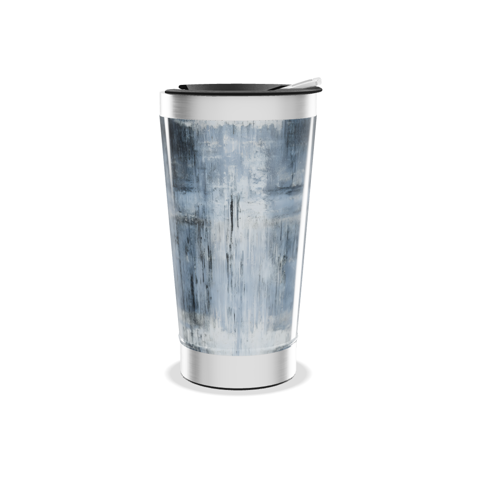 Copo Térmico - Pintura Abstrata Azul