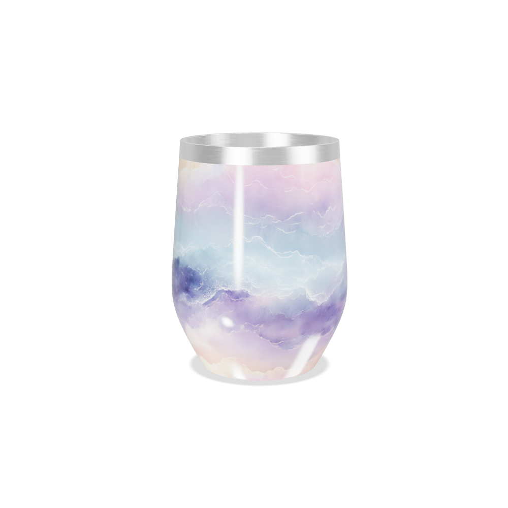 Copo Térmico Slim - Estampa Pastel Marmorizada